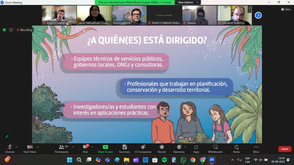 Presentan manual de servicios ecosistémicos para planificadores en conversatorio binacional sobre financiamiento para la conservación de la naturaleza 