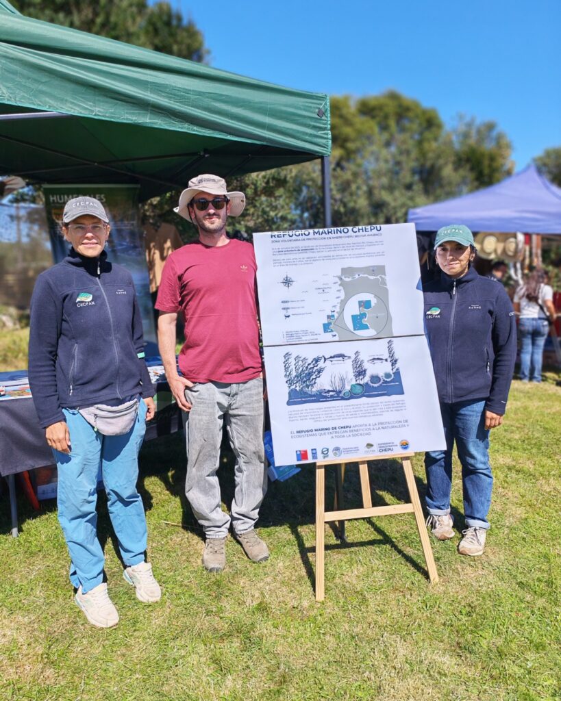 Proyecto GEF ICB y CECPAN difunden estrategias de conservación marina en la Muestra Costumbrista de Chepu  
