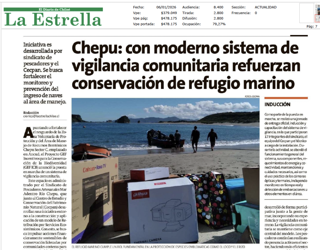 Chepu: con moderno sistema de vigilancia comunitaria refuerzan conservación de refugio