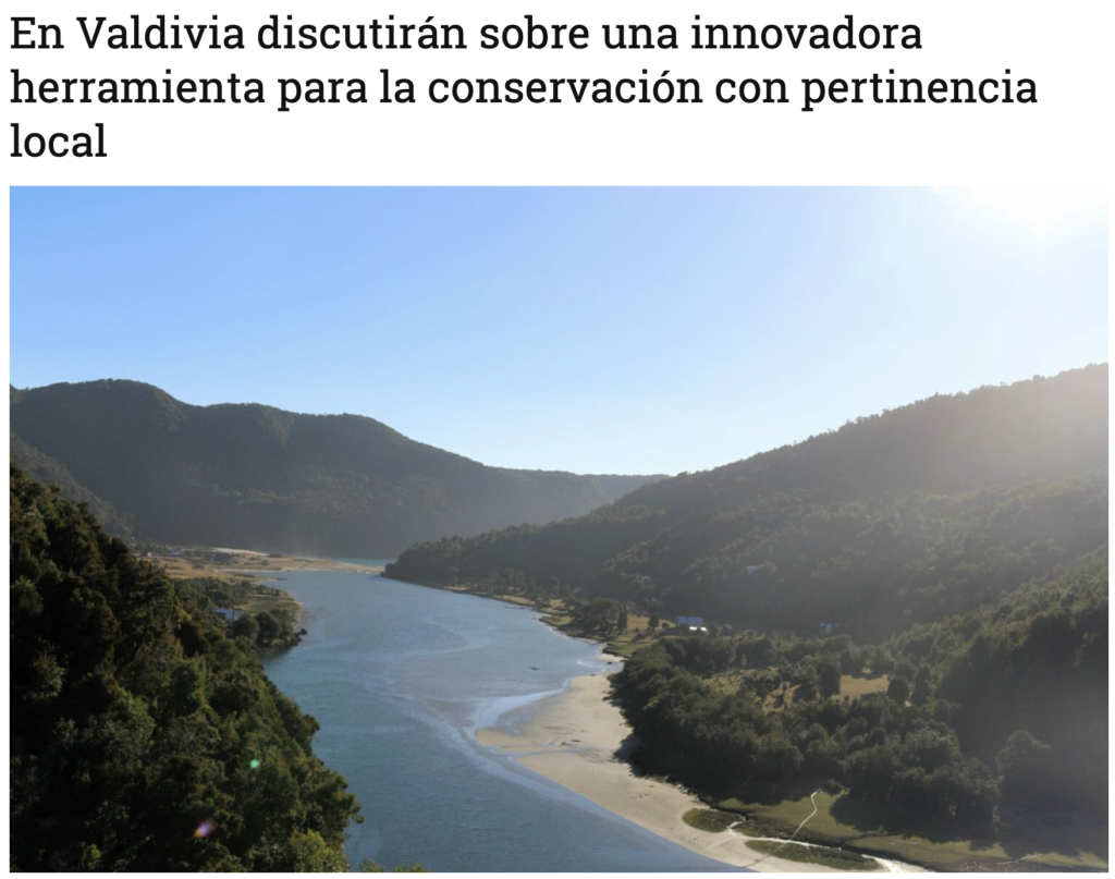 En Valdivia discutirán sobre una innovadora herramienta para la conservación con pertinencia local